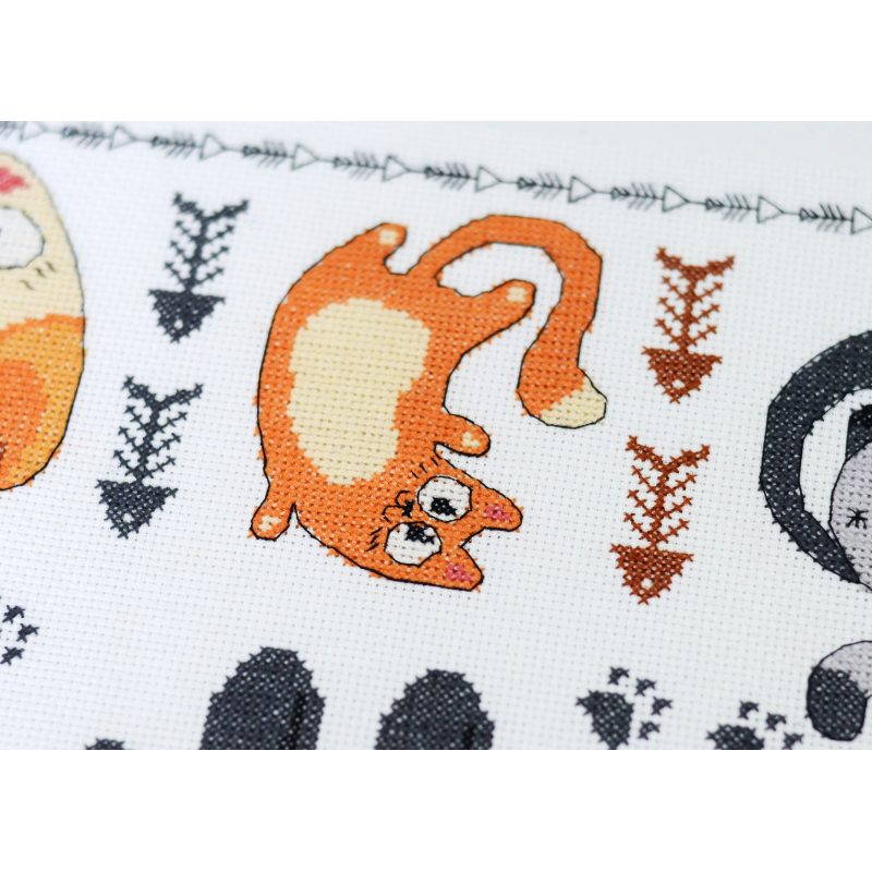 Cross-stitch kits Meow-meow