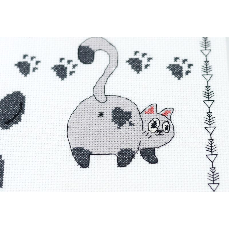 Cross-stitch kits Meow-meow