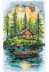 Cross-stitch kits Silence in the forest
