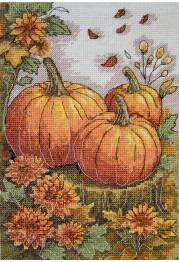 Cross-stitch kits Autumn garden palette