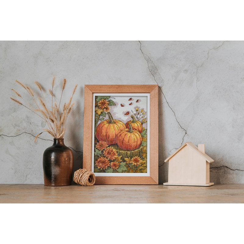 Cross-stitch kits Autumn garden palette