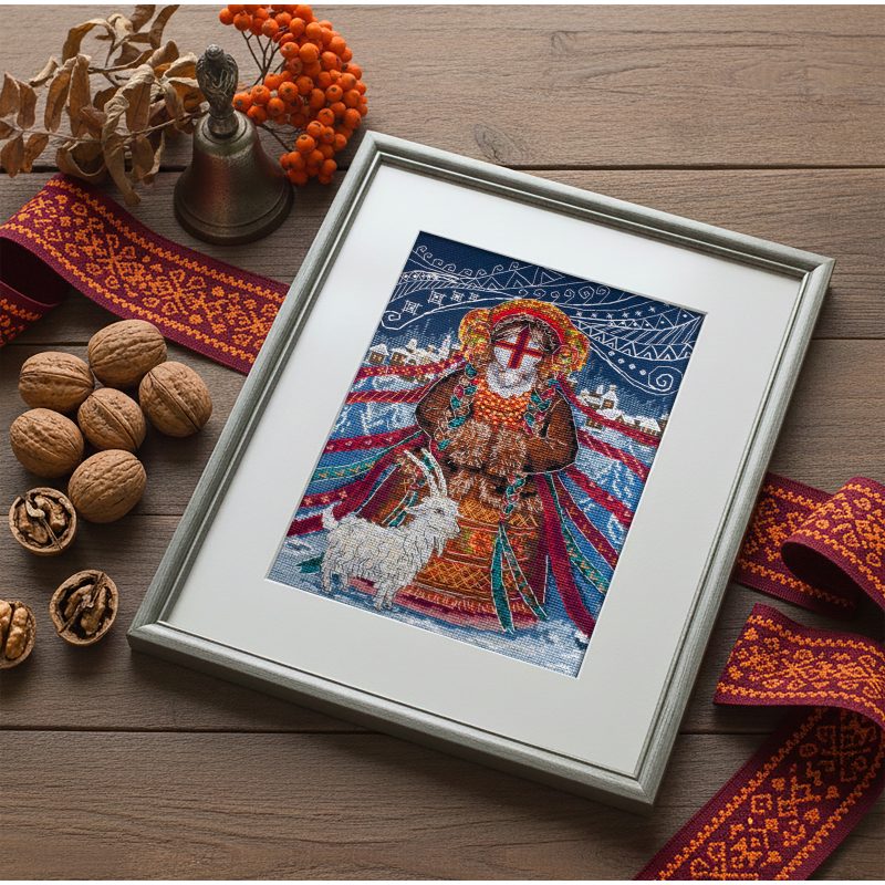 Cross-stitch kits Winter motanka doll