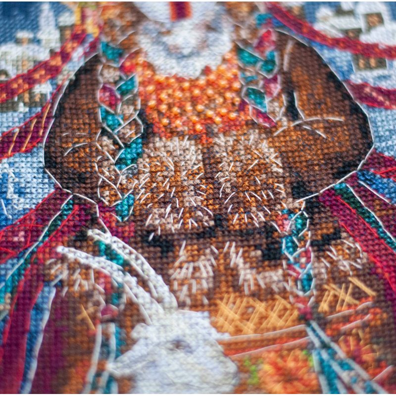 Cross-stitch kits Winter motanka doll
