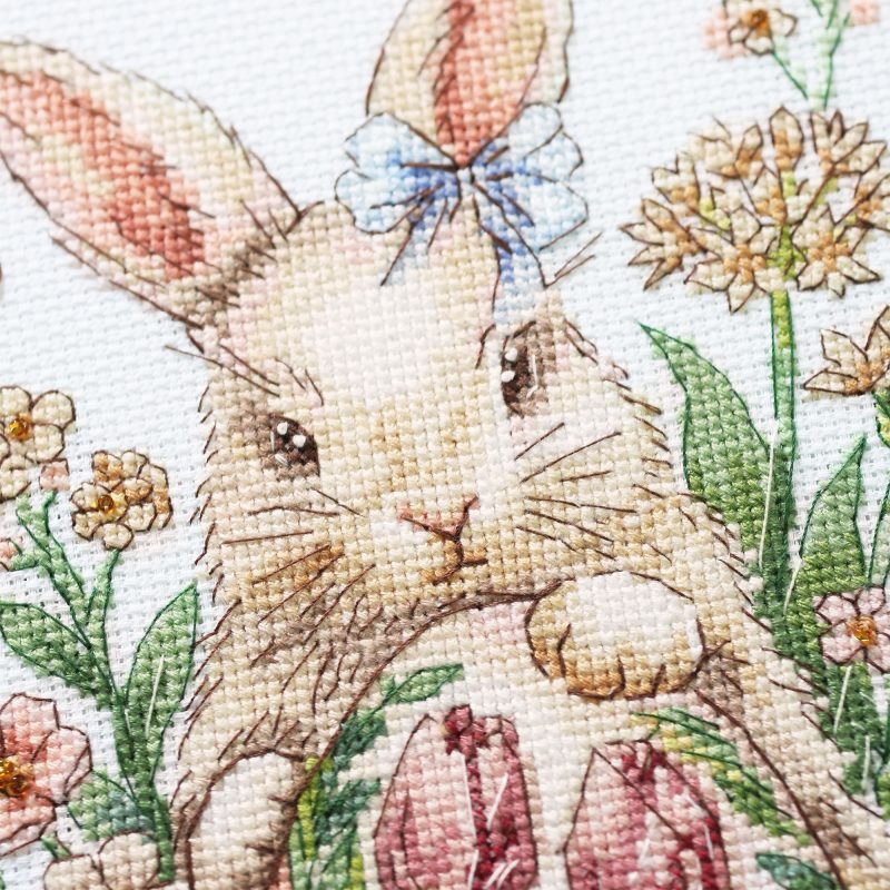 Cross-stitch kits Easter bunny waiting