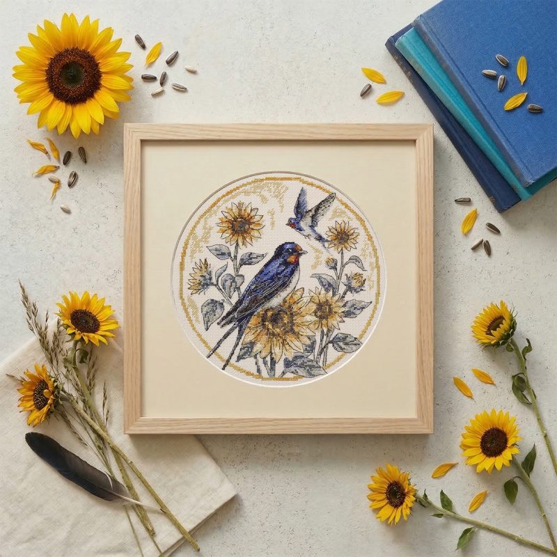 Cross-stitch kits The melody of swallows