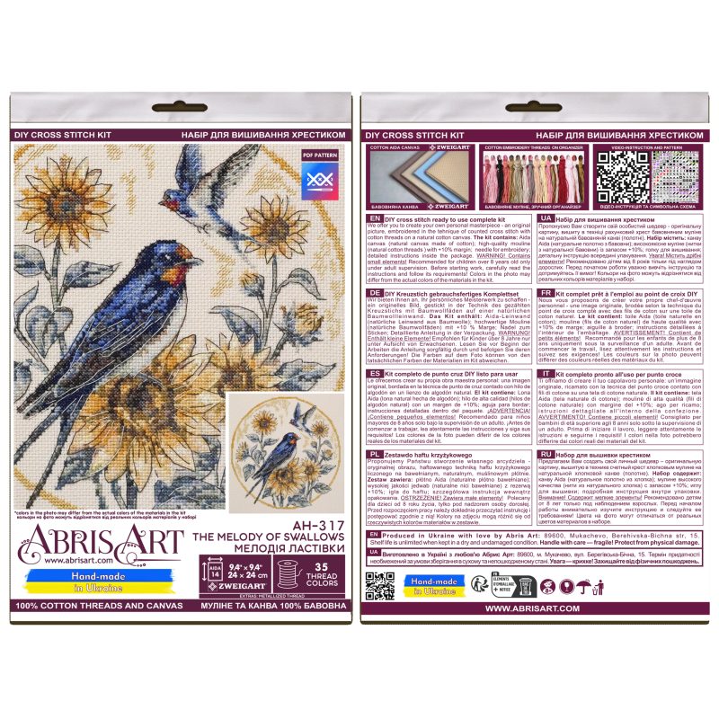 Cross-stitch kits The melody of swallows
