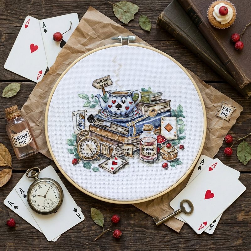 Cross-stitch kits The mad tea party