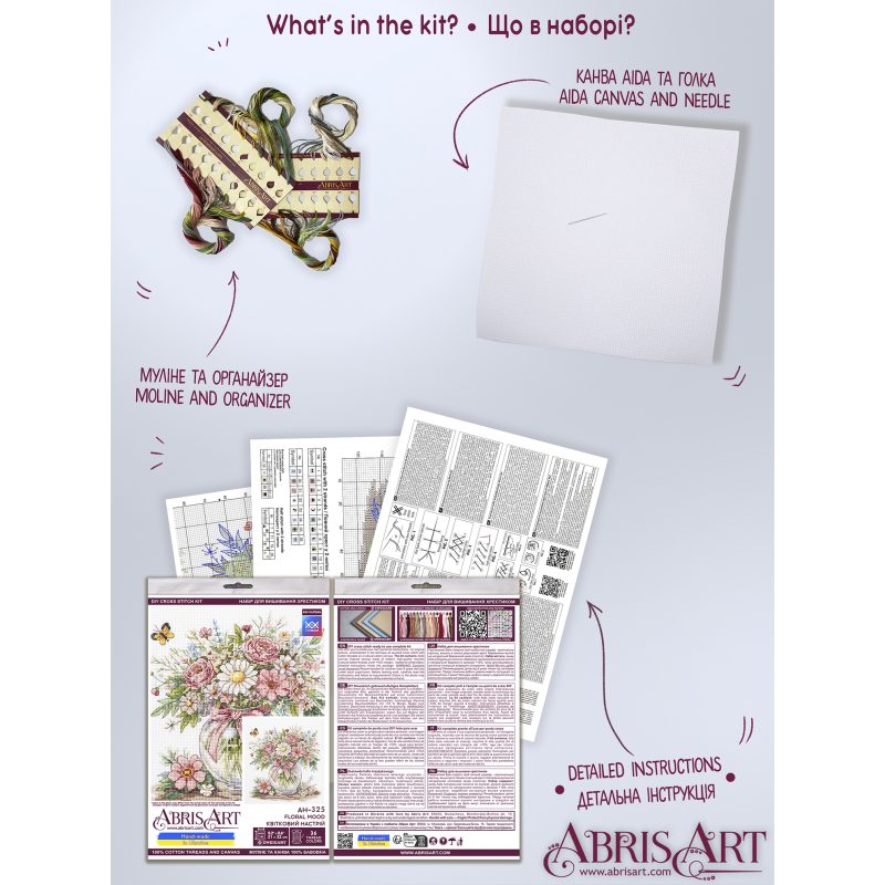 Cross-stitch kits Floral mood