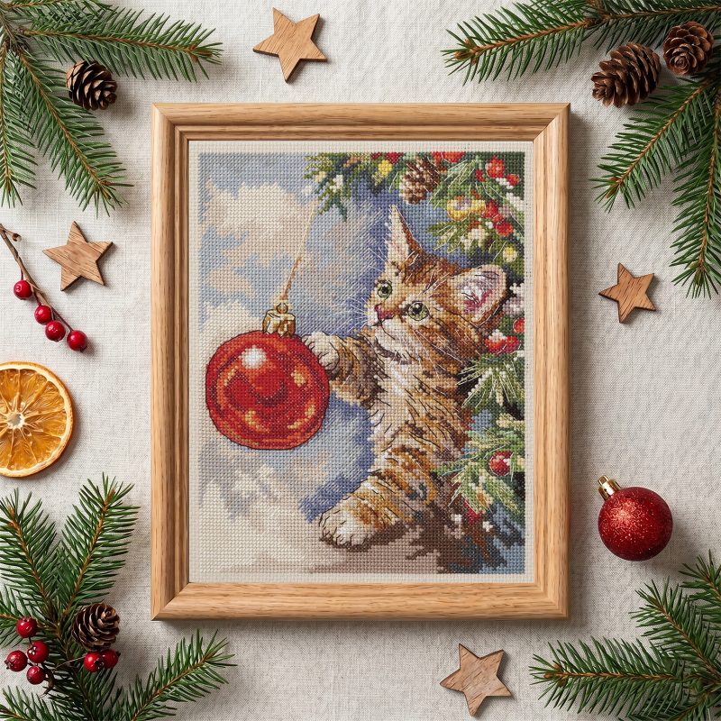 Cross-stitch kits Furry rascal