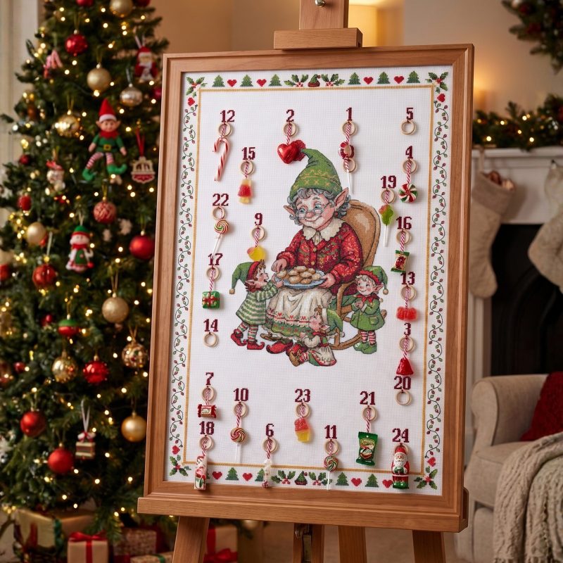 Cross-stitch kits A treat for the elves