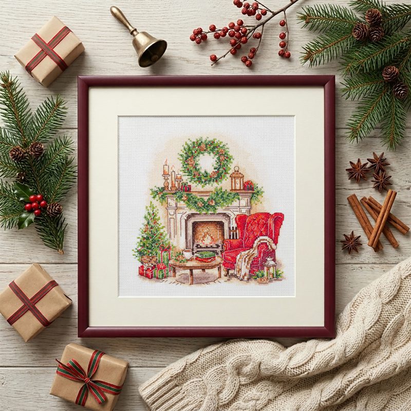 Cross-stitch kits Cozy Winter
