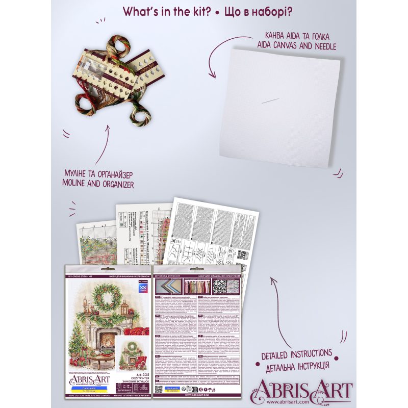 Cross-stitch kits Cozy Winter