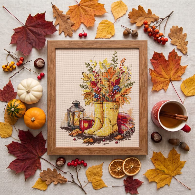 Cross-stitch kits As the Rain Falls
