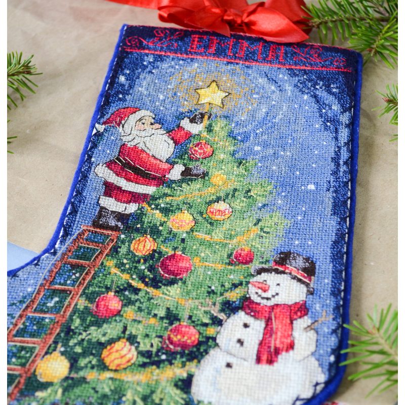DIY Cross-stitch boot kit Spark the celebration