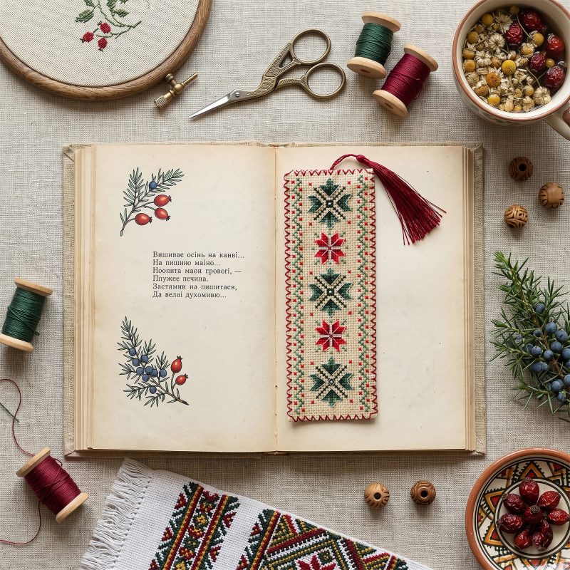 Cross-stitch kits Bookmark "Floral talisman"