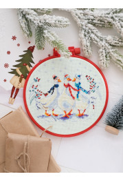 Cross-stitch kits Three cute geese