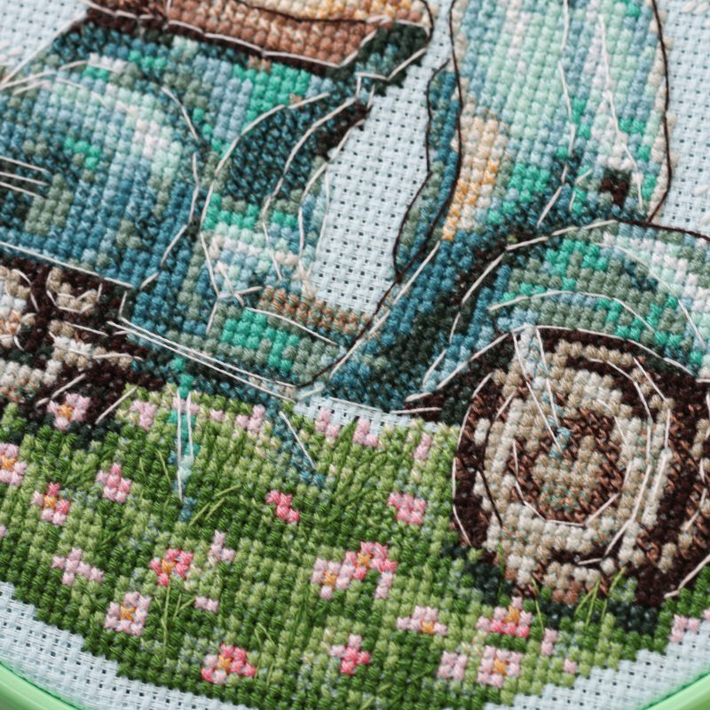 Cross-stitch kits Moped ride