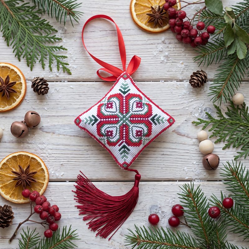 Cross-stitch kits three-dimensional decoration Holiday bells