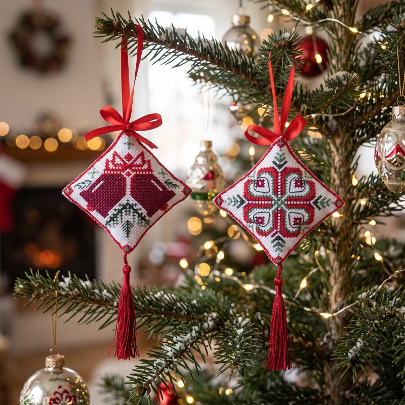 Cross-stitch kits three-dimensional decoration Holiday bells