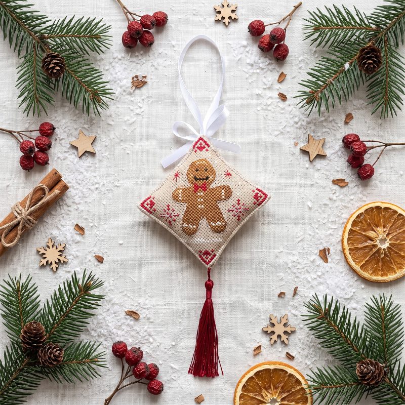 Cross-stitch kits three-dimensional decoration Christmas Treat
