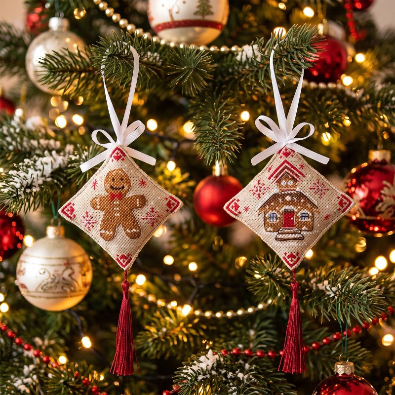 Cross-stitch kits three-dimensional decoration Christmas Treat