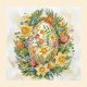 Mid-sized bead embroidery kit Easter Symbol