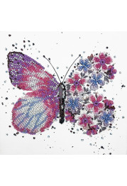 Mini Bead embroidery kit Pink wings