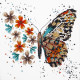 Mini Bead embroidery kit Tigre wings
