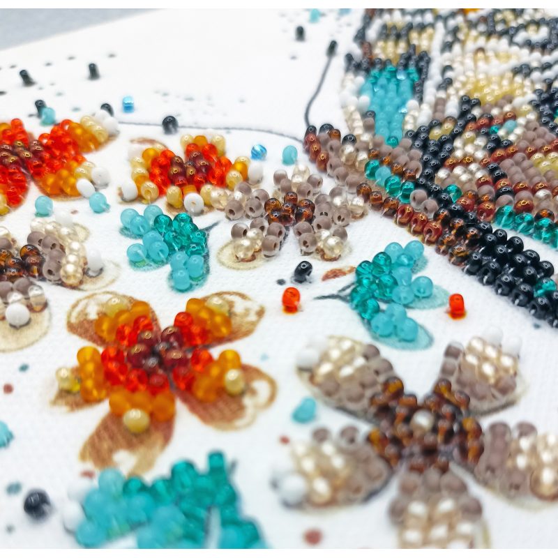 Mini Bead embroidery kit Tigre wings