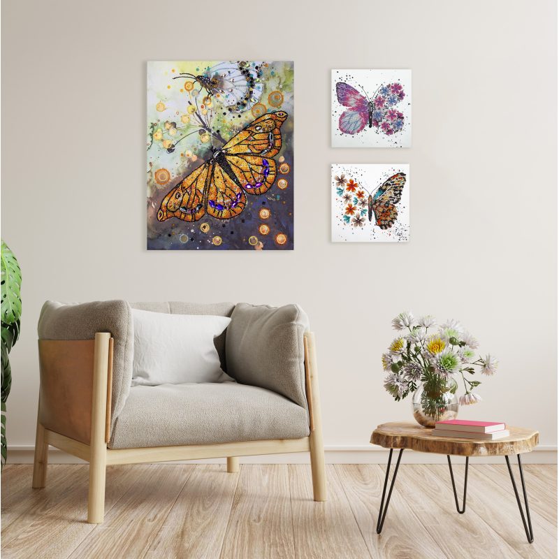 Mini Bead embroidery kit Tigre wings