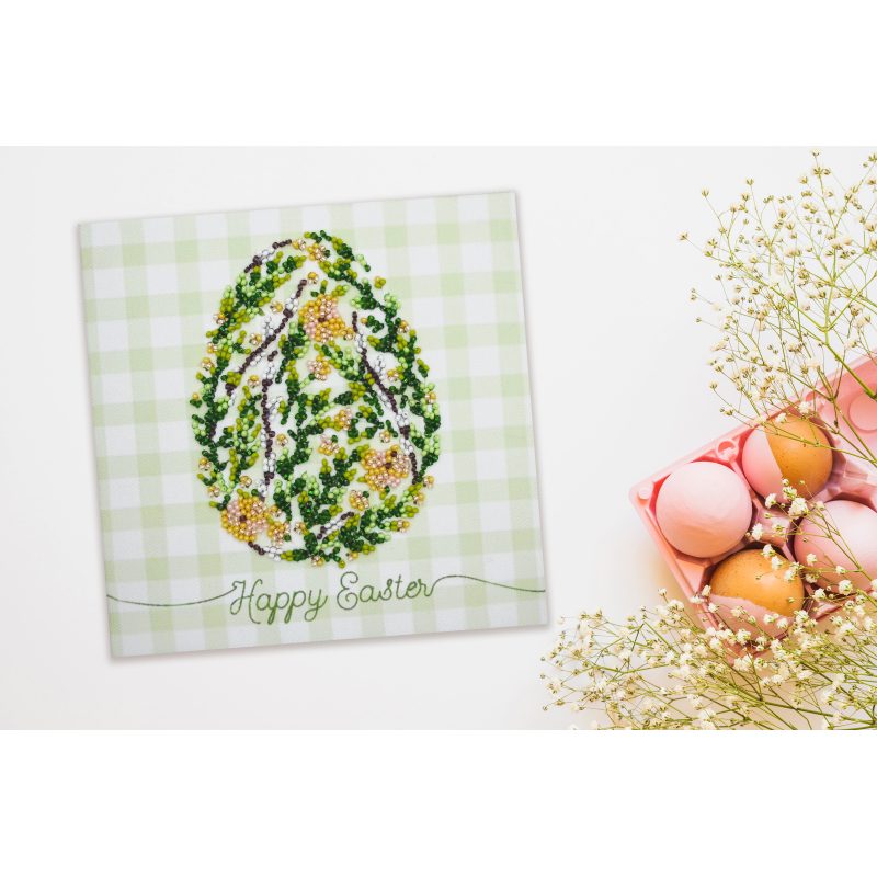 Mini Bead embroidery kit Easter primrose