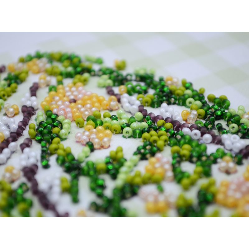 Mini Bead embroidery kit Easter primrose