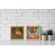 Mini Bead embroidery kit Red fox