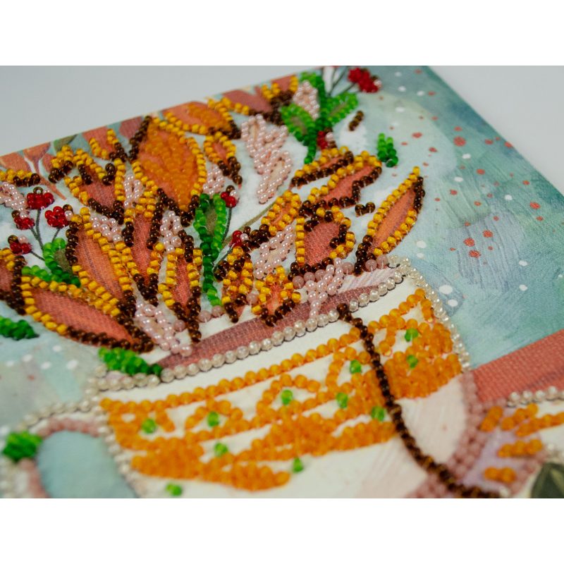 Mini Bead embroidery kit Аutumn aroma