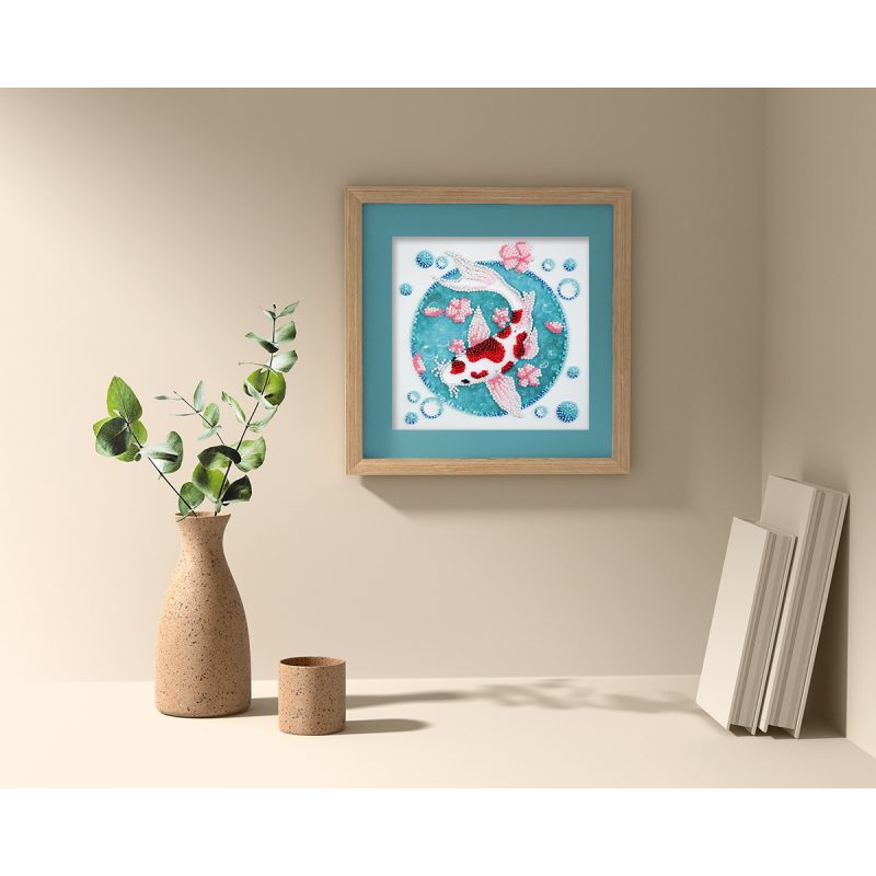 Mini Bead embroidery kit Koi carp