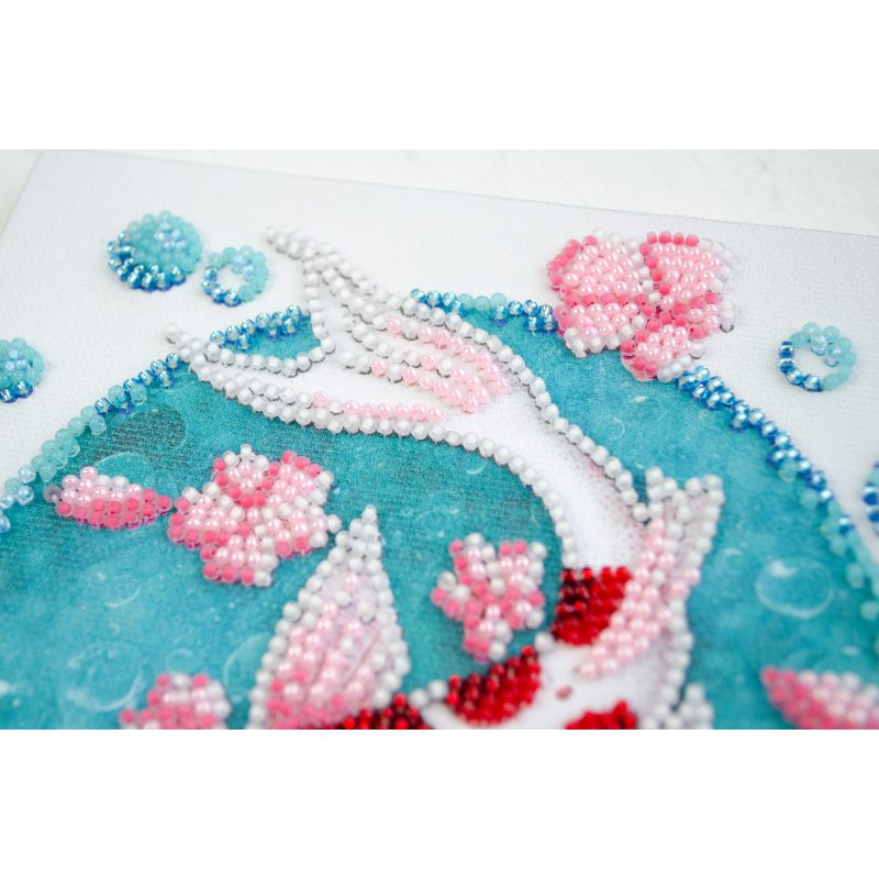 Mini Bead embroidery kit Koi carp