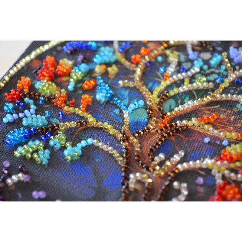 Mini Bead embroidery kit The color of life