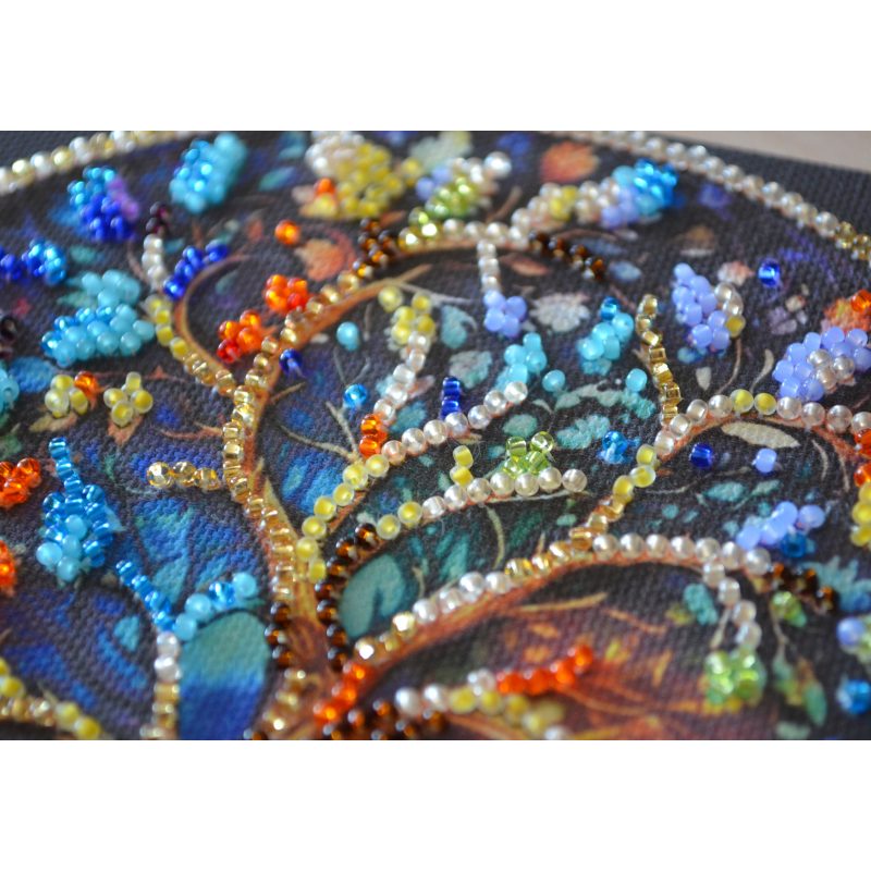 Mini Bead embroidery kit The color of life