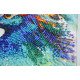 Mini Bead Embroidery Kit Respectable peacock