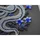 Mini Bead embroidery kit Silver serpentine