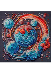 Mini Bead embroidery kit Cosmic energy