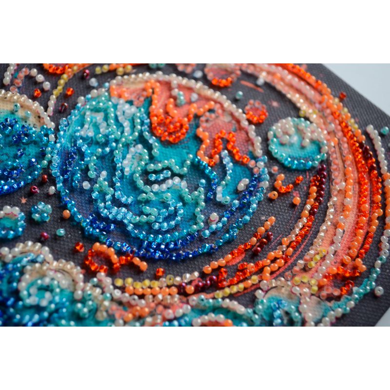 Mini Bead embroidery kit Cosmic energy