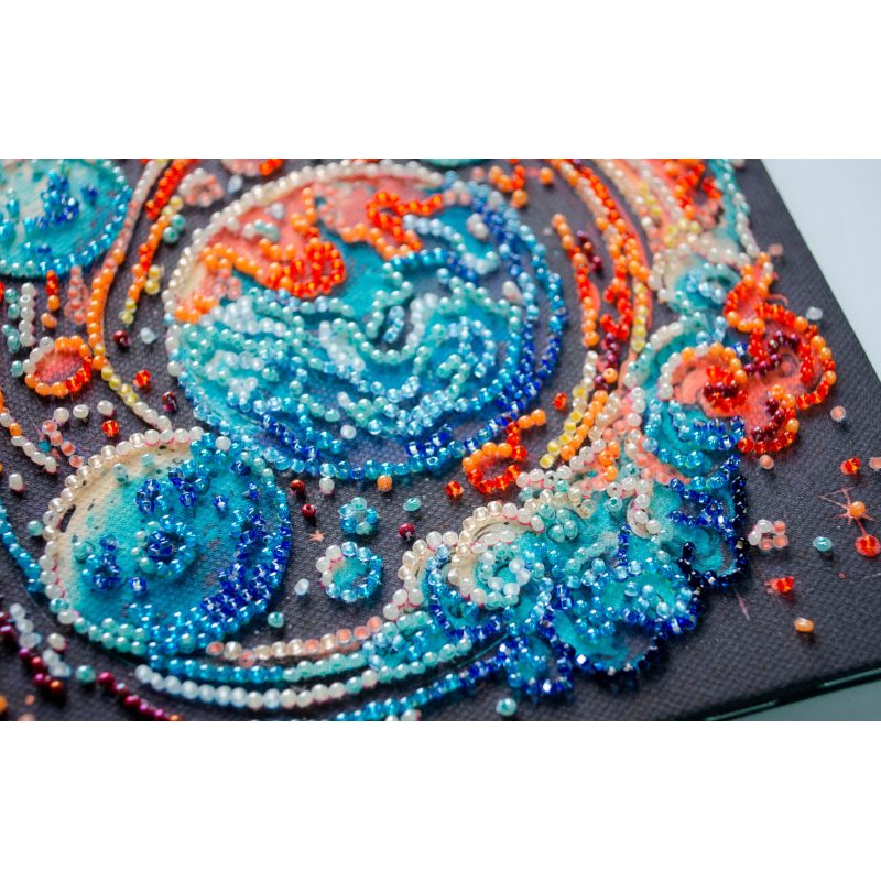 Mini Bead embroidery kit Cosmic energy
