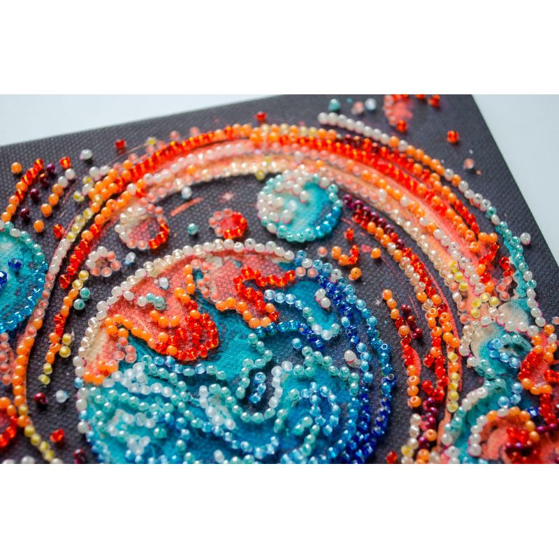 Mini Bead embroidery kit Cosmic energy