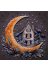Mini Bead Embroidery Kit on Art Canvas "The magic of the night sky"
