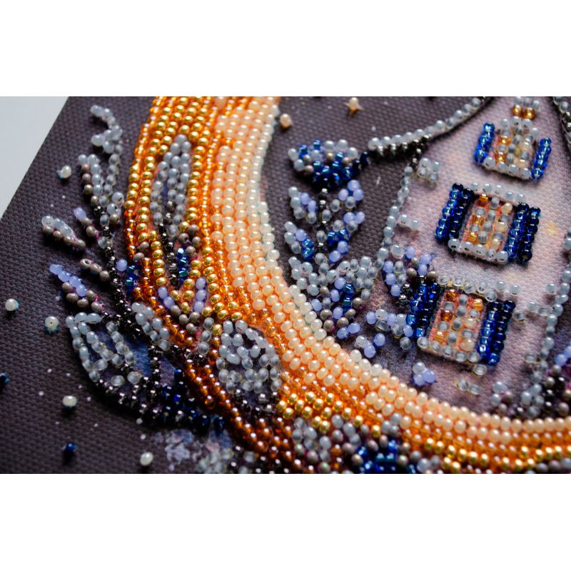Mini Bead embroidery kit The magic of the night sky