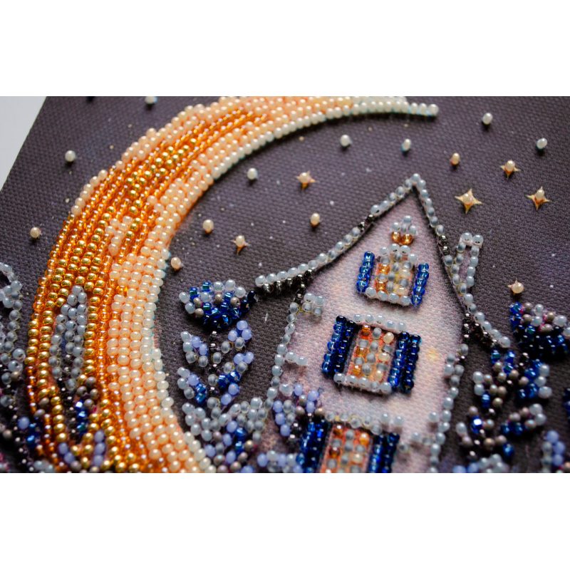 Mini Bead embroidery kit The magic of the night sky