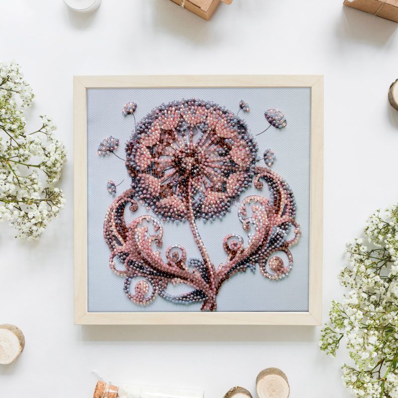Mini Bead embroidery kit Weightless tenderness