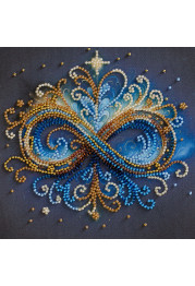 Mini Bead embroidery kit Infinity