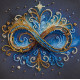 Mini Bead embroidery kit Infinity